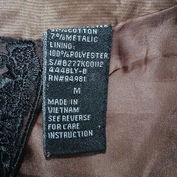 Twelve Couture Rive Gauche 2007 Bronze button front lightweight jacket Sz M - Picture 8 of 8